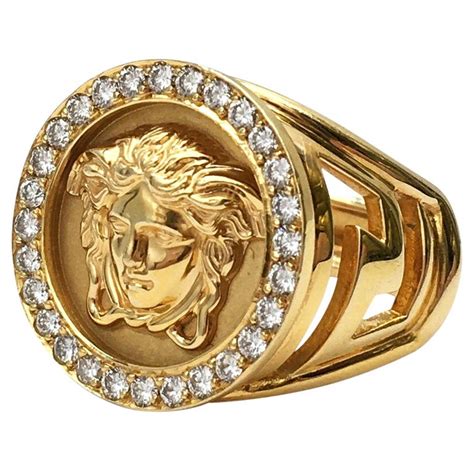 versace medusa head ring ssense|versace medusa ring for sale.